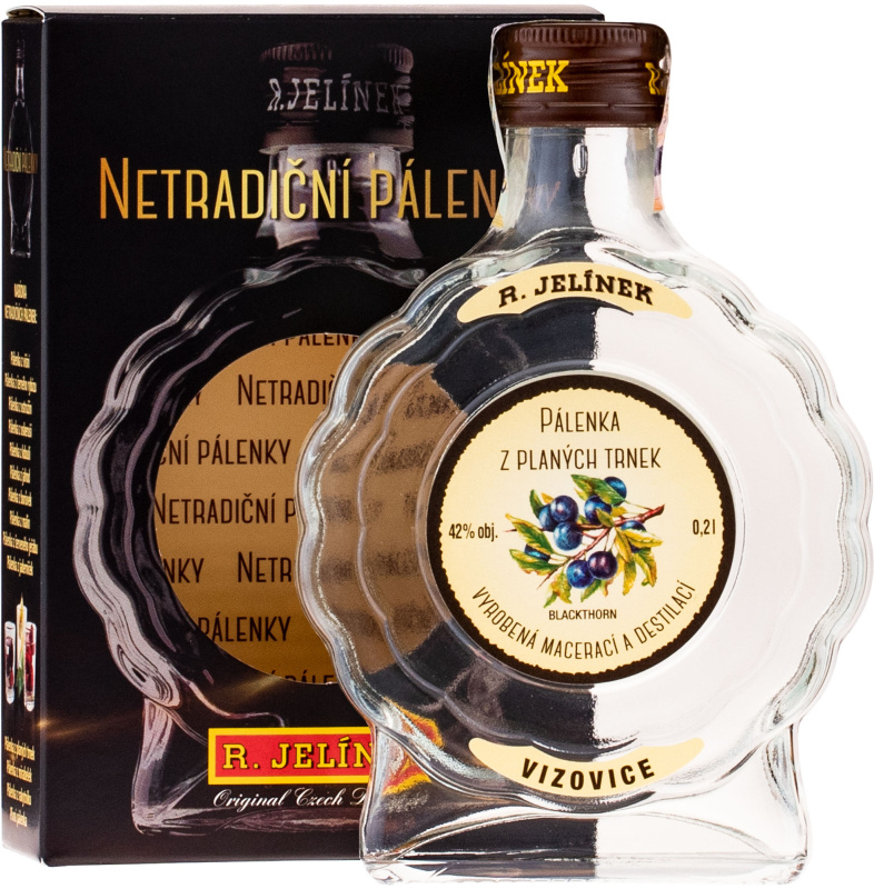 Pálenka z planých trnek 42 % 0,2 l Rudolf Jelínek