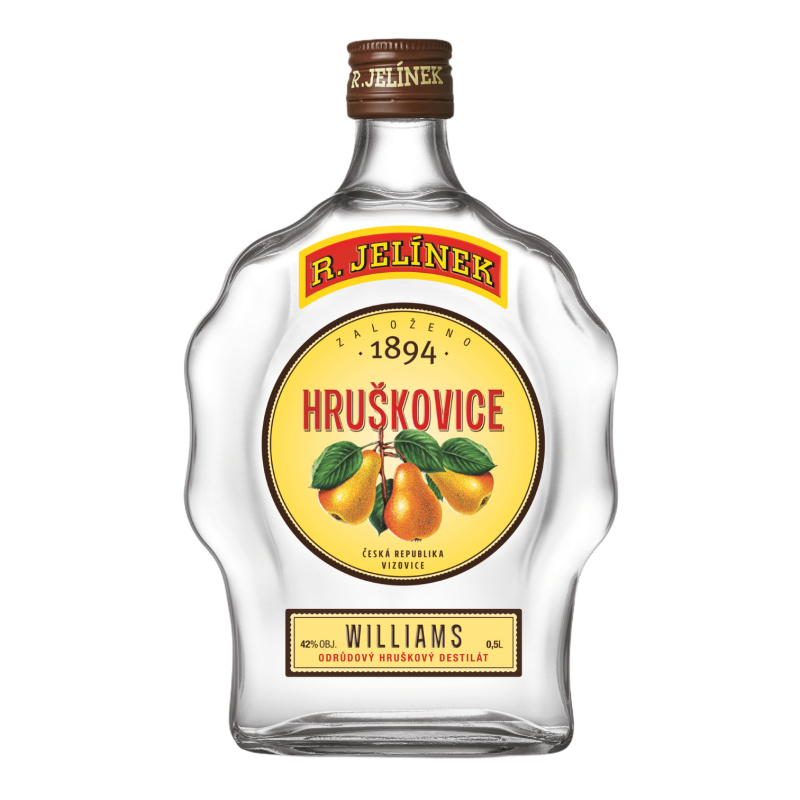 Hruškovice Williams Budík  42 % 0,5 l Rudolf Jelínek