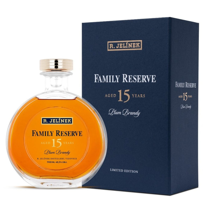 R. JELÍNEK Slivovice Family reserve 15y 45,3% obj.