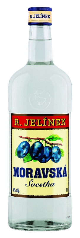 Rudolf Jelínek Moravská Švestka stříbrná 1l 38%