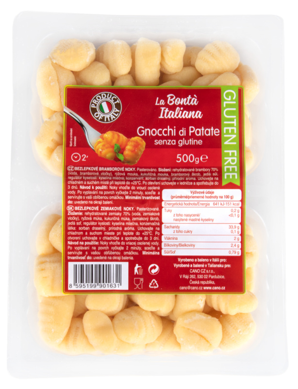 La Bonta Italiana Gnocchi senza Glutine - bramborové noky bez lepku 500g
