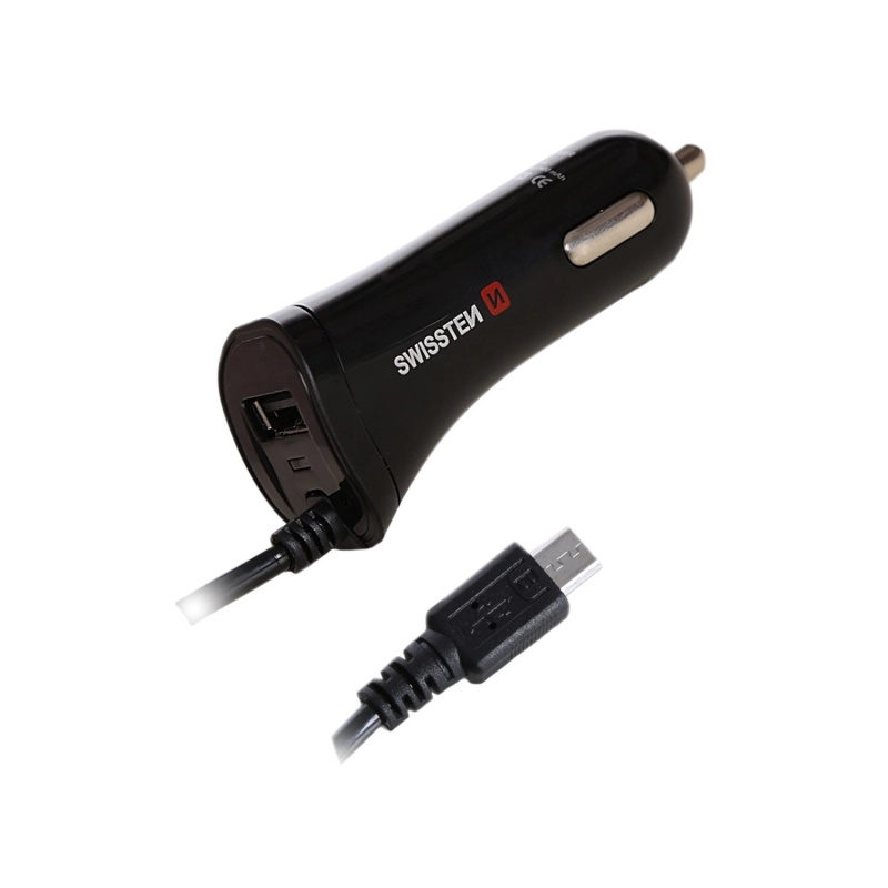 SWISSTEN Nabíječka CL, USB-A a Micro USB, 2,4 A
