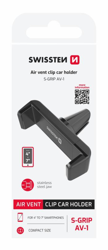 SWISSTEN S-Grip AV-1 Černá