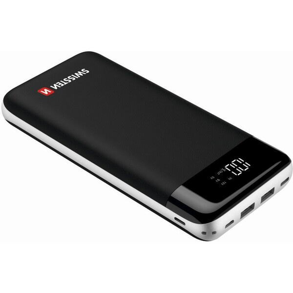 SWISSTEN Black Core Powerbanka 30 000 mAh černá
