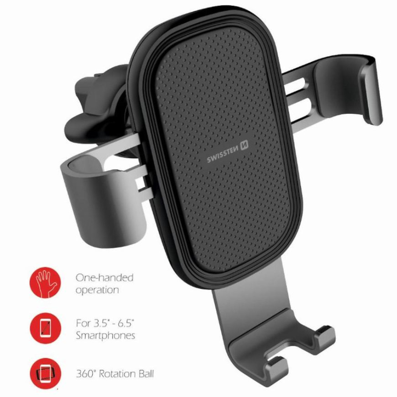 SWISSTEN S-GRIP G1-AV3 držák do ventilace černý