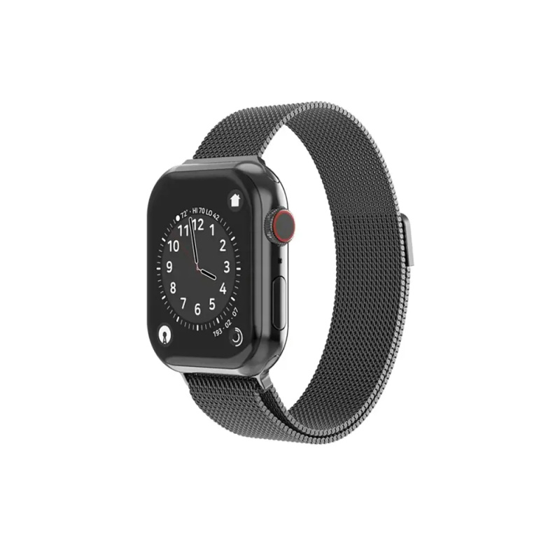 SWISSTEN ŘEMÍNEK PRO APPLE WATCH MILÁNSKÝ TAH 42-44 mm Černá