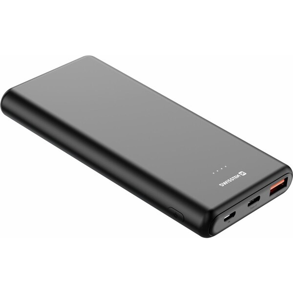 Swissten Power Line 10000 mAh 20W Power Delivery černá Černá