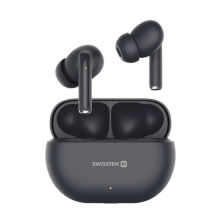 Bezdrátová sluchátka Swissten Pro Tune TWS – Bluetooth 5.0, černá