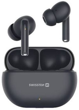 Bezdrátová sluchátka Swissten Pro Tune TWS – Bluetooth 5.0, černá