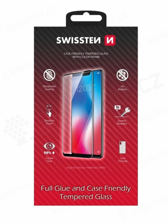 Ochranné sklo Swissten Full Glue Case Friendly Pro pro Samsung Galaxy A17 / Galaxy A17 5G – černé