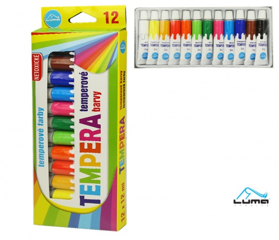 Temperové barvy LUMA 12 barev