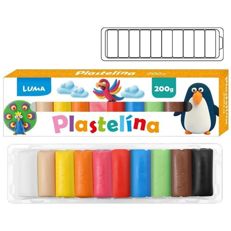 Plastelína LUMA 10 barev LUMA trading s.r.o.