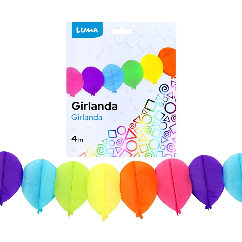 Girlanda 4m BALÓNKY LUMA LUMA trading s.r.o.