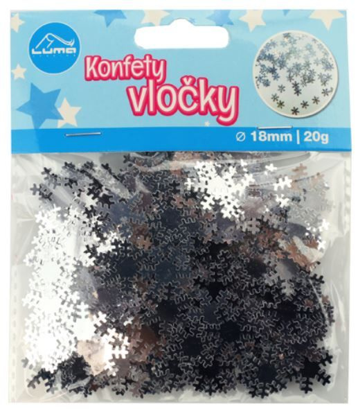 Konfety vločky 20g Luma LUMA trading s.r.o.