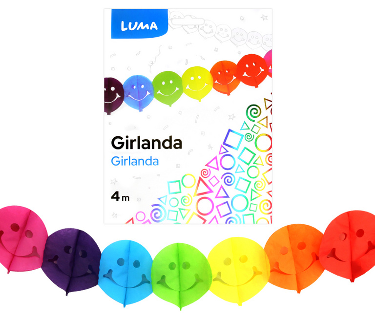 Girlanda 4m SMILE LUMA LUMA trading s.r.o.