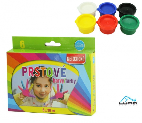 Barvy prstové LUMA 6 barev 30ml LUMA trading s.r.o.