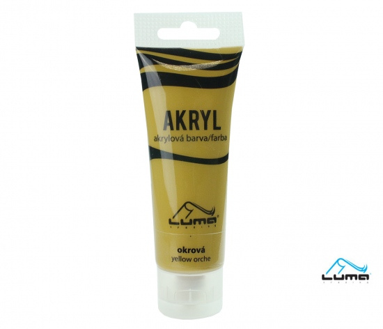Barvy akrylové 75ml, okrová LUMA LUMA trading s.r.o.