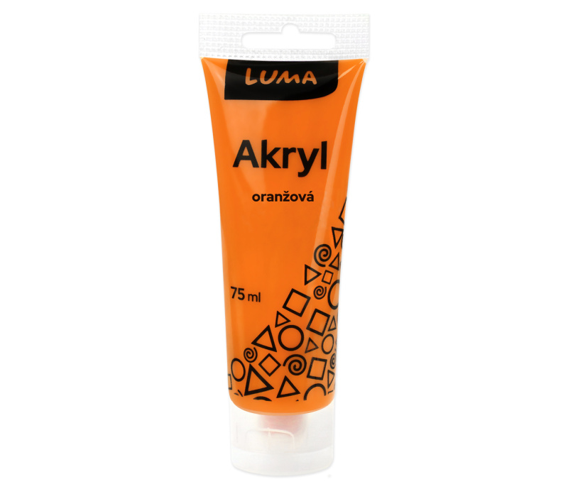 Barvy akrylové 75ml, oranžová LUMA LUMA trading s.r.o.