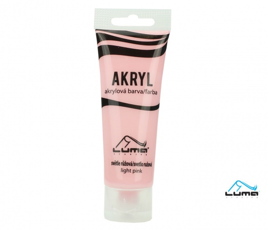 Barvy akrylové 75ml, růžová světle LUMA LUMA trading s.r.o.