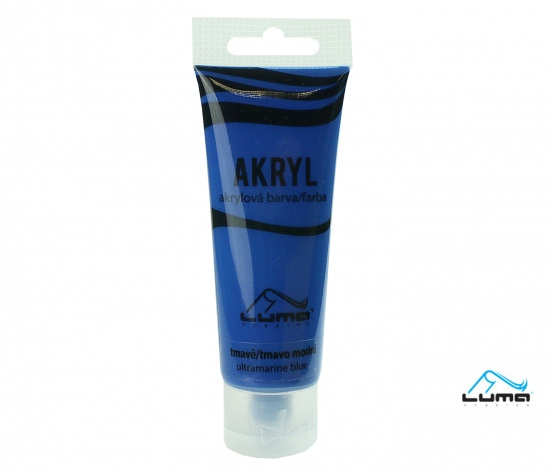 Barvy akrylové 75ml, modrá tmavě LUMA LUMA trading s.r.o.