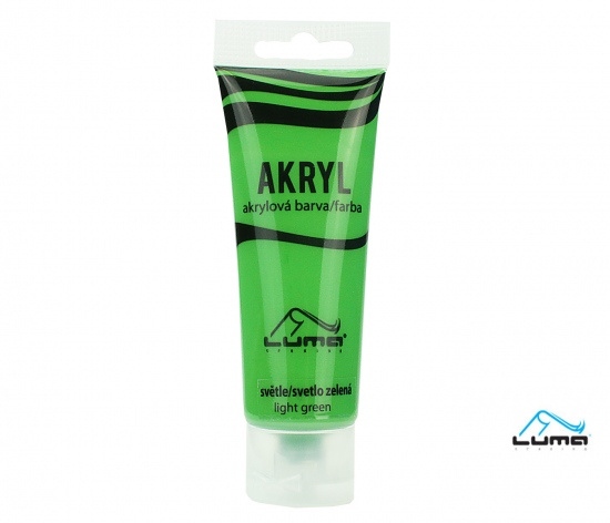 Barvy akrylové 75ml, zelená světle LUMA LUMA trading s.r.o.