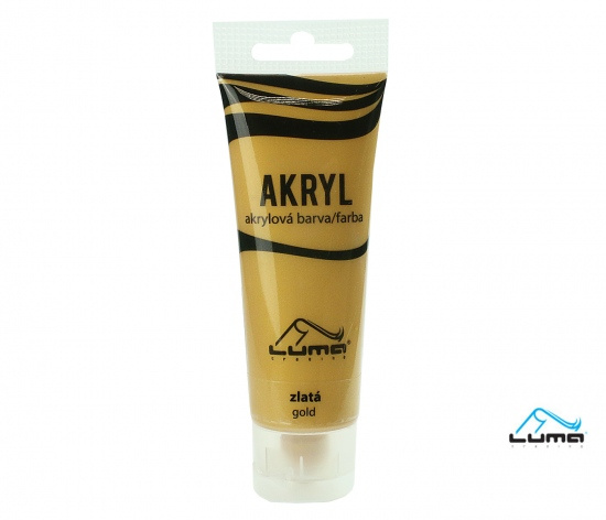 Barvy akrylové 75ml,  METAL zlatá LUMA LUMA trading s.r.o.