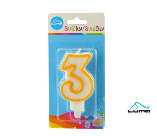 Svíčka č. 3 ZLATÁ LUMA LUMA trading s.r.o.