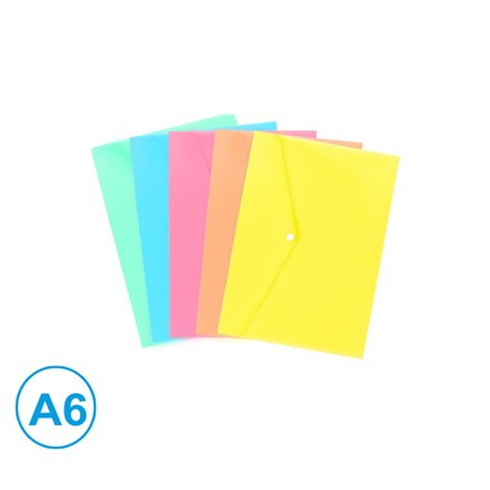 LUMA Obal s drukem A6 pastelová mix 1 ks