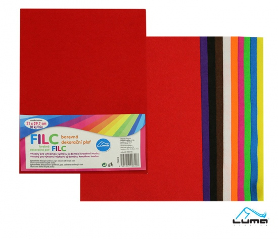 Filc A4 mix LUMA, 10ks LUMA trading s.r.o.