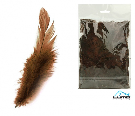 Peří barevné 10g hnědé světle LUMA LUMA trading s.r.o.