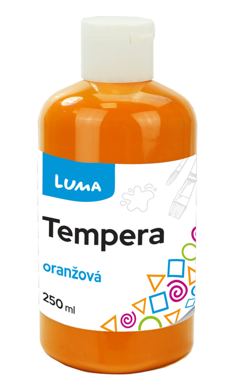 Barvy temperové LUMA 250ml oranžová LUMA trading s.r.o.