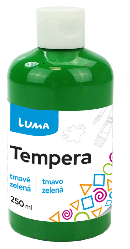 Barvy temperové LUMA 250ml zelená tmavě LUMA trading s.r.o.