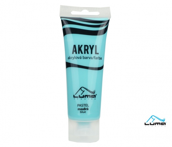 Barvy akrylové 75ml,  PASTEL modrá LUMA LUMA trading s.r.o.