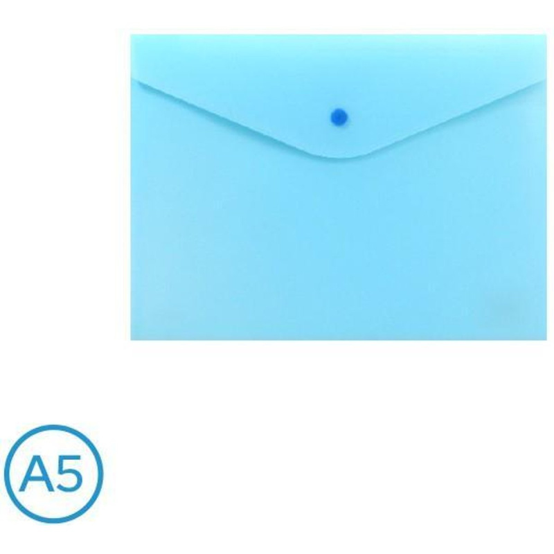 Luma Obal spisový s klopou a drukem A5, modrý