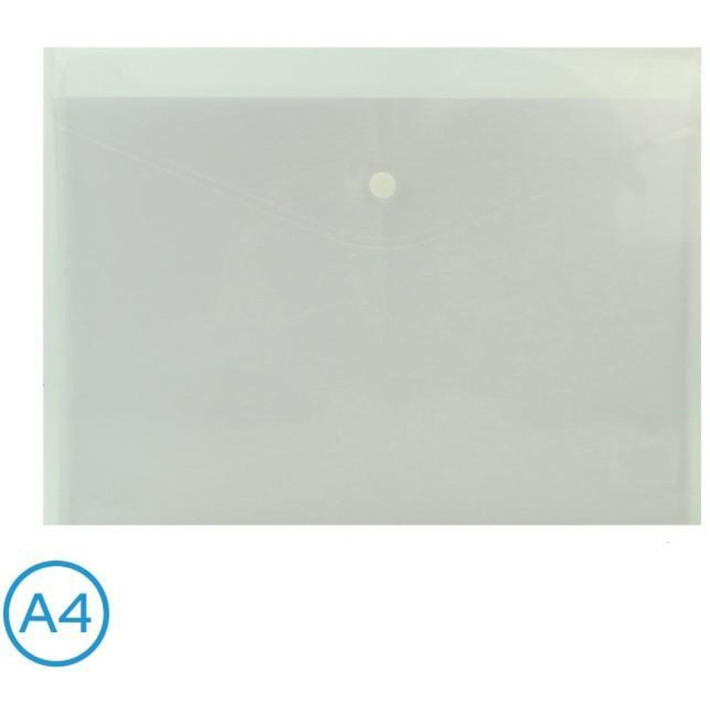 Luma Obal spisový s klopou a drukem A4, transparentní