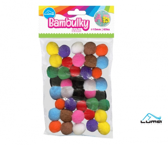 Bambulky mix, 60ks 15mm Luma LUMA trading s.r.o.