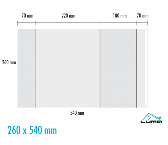 Obal univerzální 90mic, 260 x 540mm LUMA LUMA trading s.r.o.