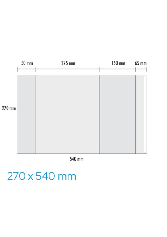 Obal univerzální 90mic, 270 x 540mm LUMA LUMA trading s.r.o.