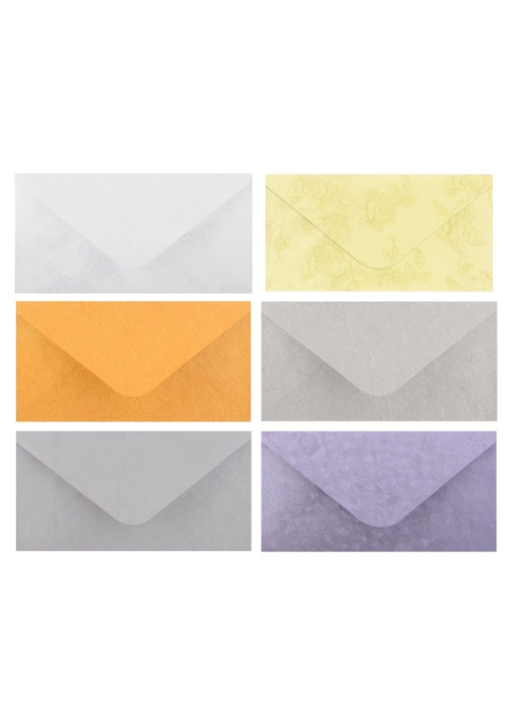 Obálka dopisní  barevná DL metal s ražbou, 220 x 110mm mix PAPER DESIGN s.r.o.