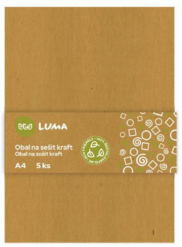 Obal na sešit A4 ECO LUMA kraft, 5ks LUMA trading s.r.o.