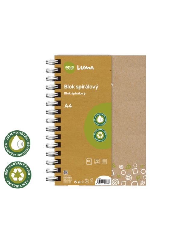 Blok spirála A4 80l ECO LUMA LUMA trading s.r.o.