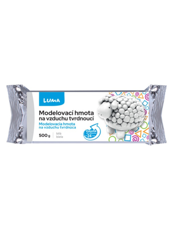 Modelovací hmota bílá, 500g LUMA LUMA trading s.r.o.