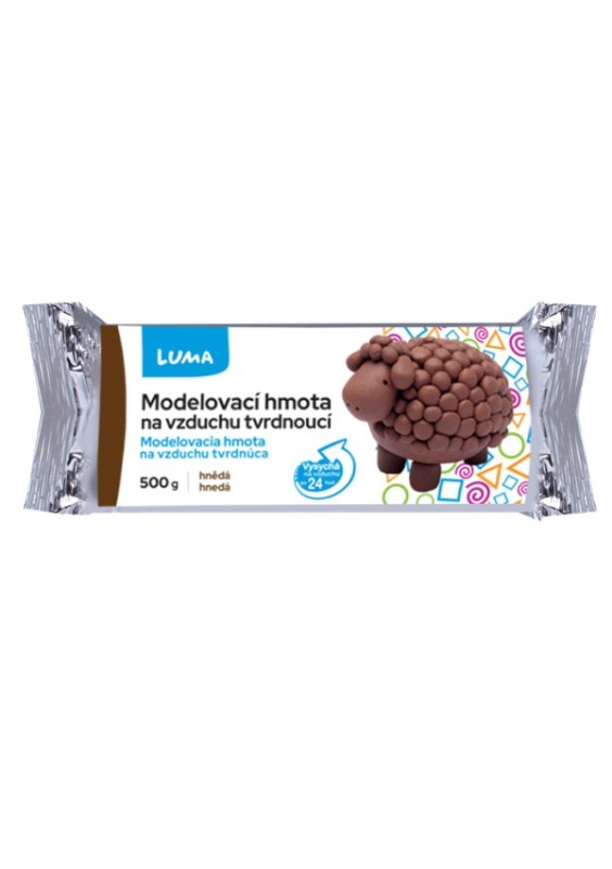 Modelovací hmota hnědá, 500g LUMA LUMA trading s.r.o.