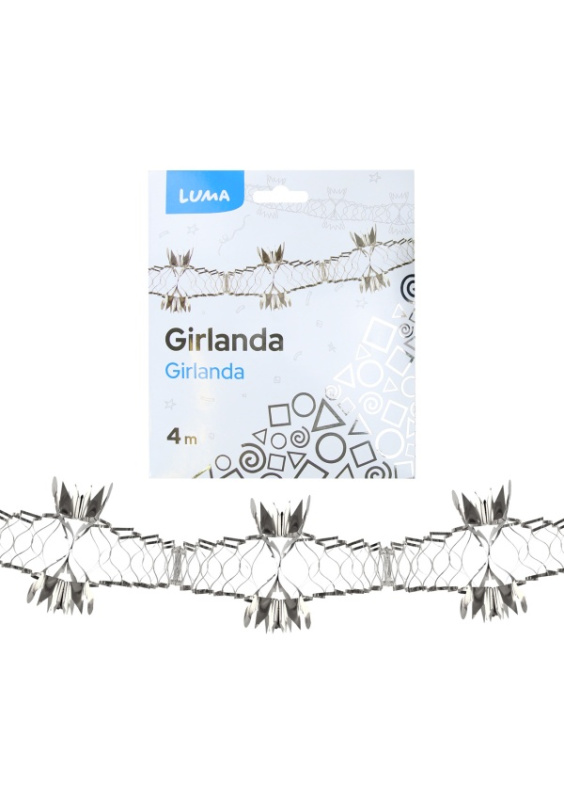 Girlanda 4m stříbrná LUMA LUMA trading s.r.o.