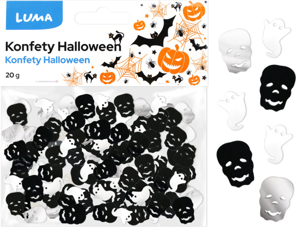 Konfety HALLOWEEN duch/lebka 20g LUMA LUMA trading s.r.o.