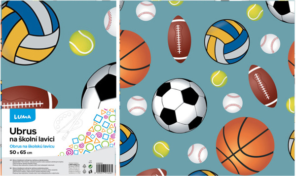 Ubrus na školní lavici SPORT LUMA LUMA trading s.r.o.
