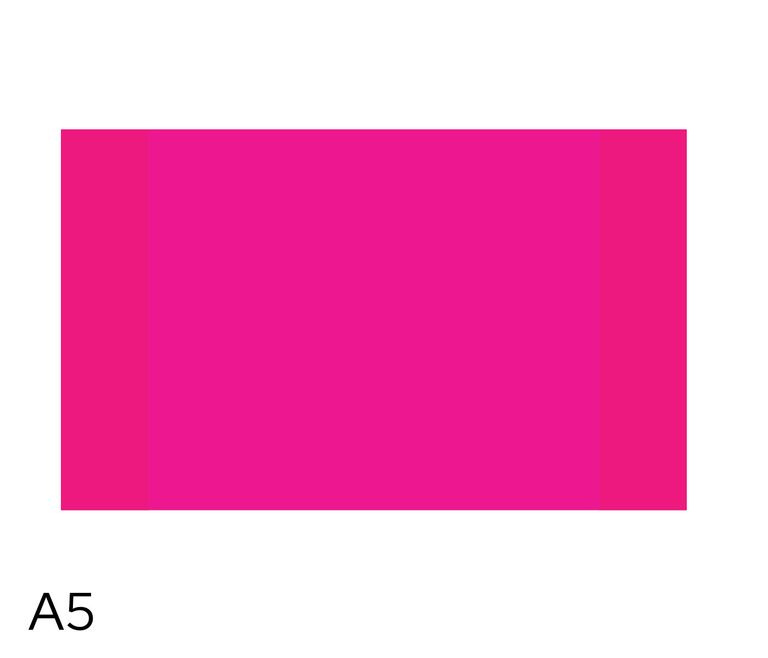 Obal na sešity LUMA A5 180 mic 10 ks - neon růžový
