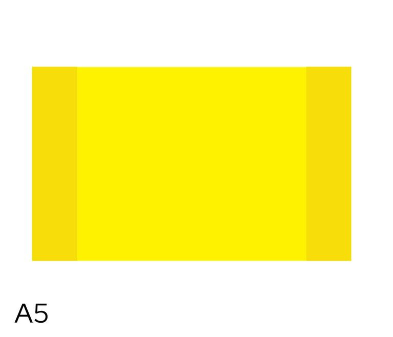 Obal na sešity LUMA A5 180 mic 10 ks - neon žlutý