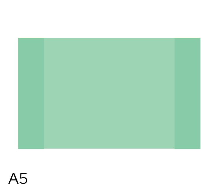 Obal na sešity LUMA A5 180 mic 10 ks - pastel zelený