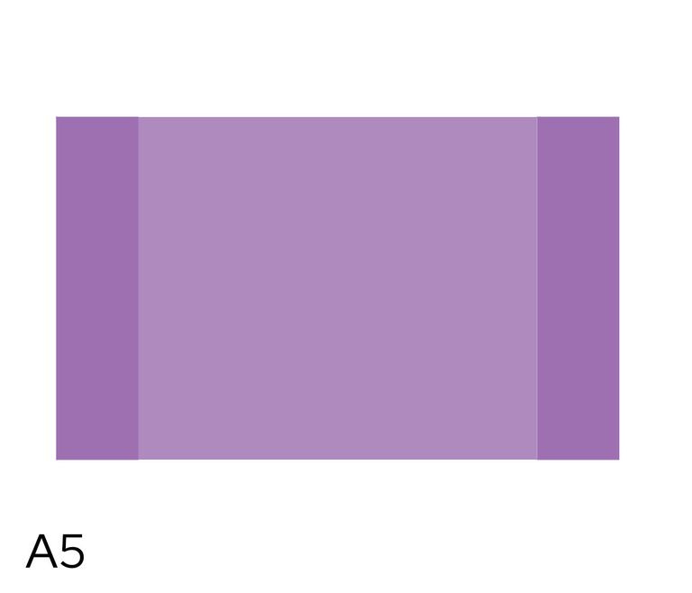 Obal na sešity LUMA A5 180 mic 10 ks - pastel fialový